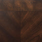 Laney 1-shelf Glass Top Square End Table Dark Merlot