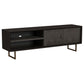 Marsden 2-door Mango Wood 70-inch TV Stand Charcoal Black