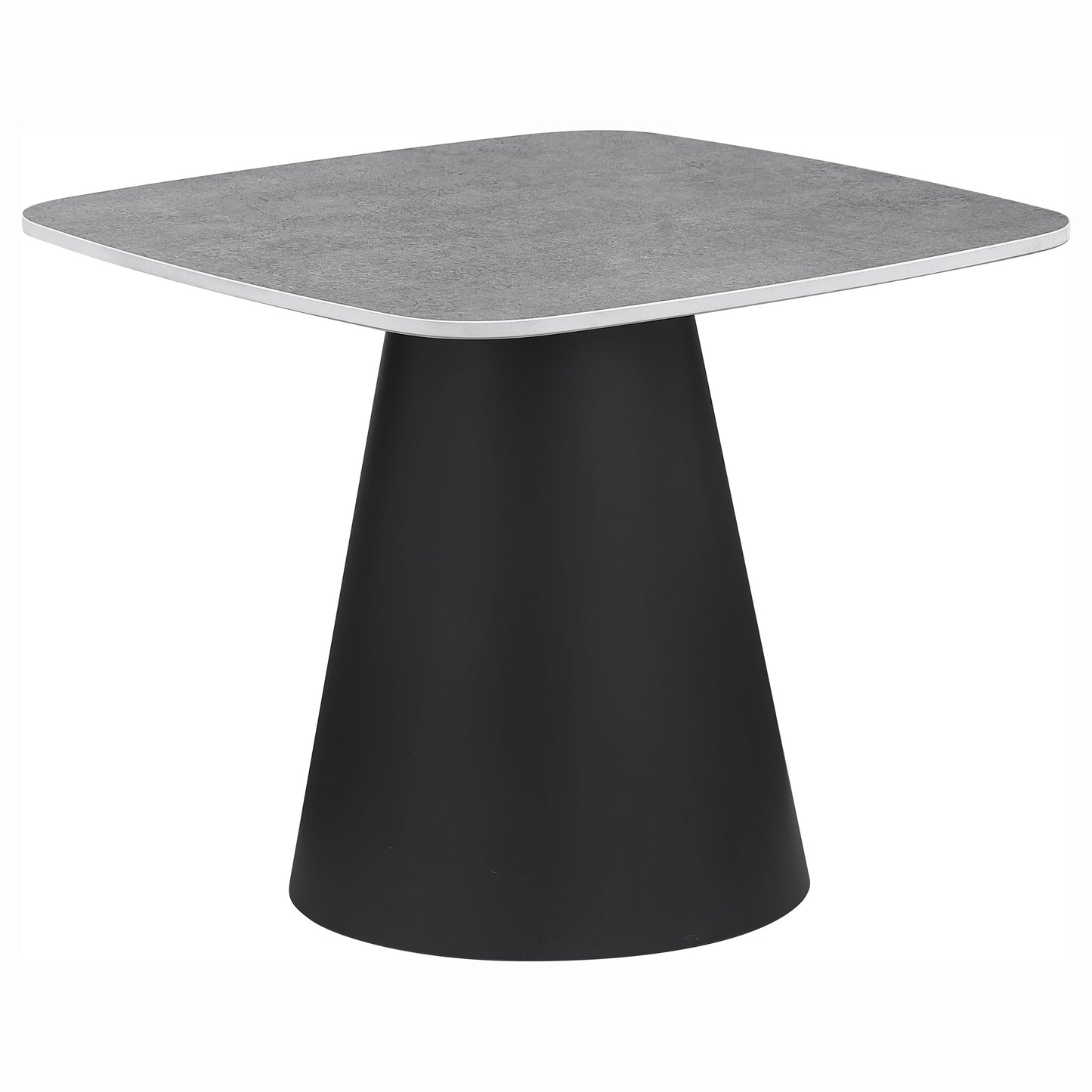 Eason 2-piece Cocktail Coffee Table Set Concrete and Black