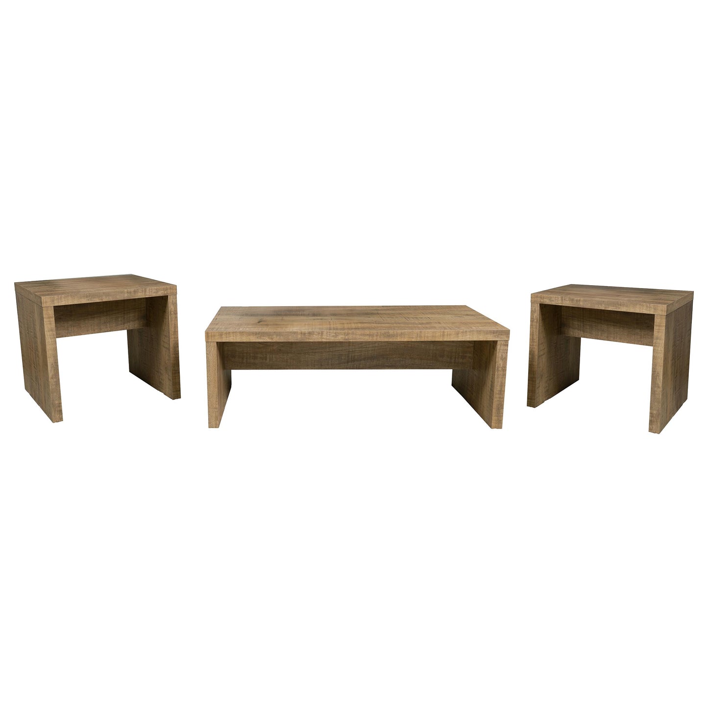 Lynette 3-piece Rectangular Coffee and End Table Set Mango