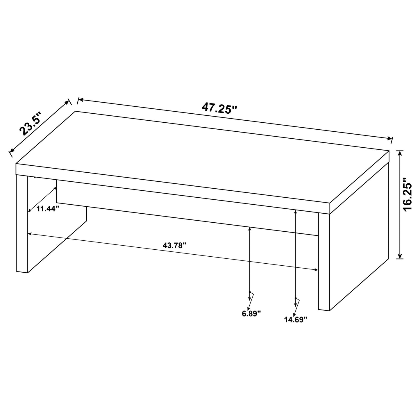 Lynette 3-piece Rectangular Coffee and End Table Set Mango
