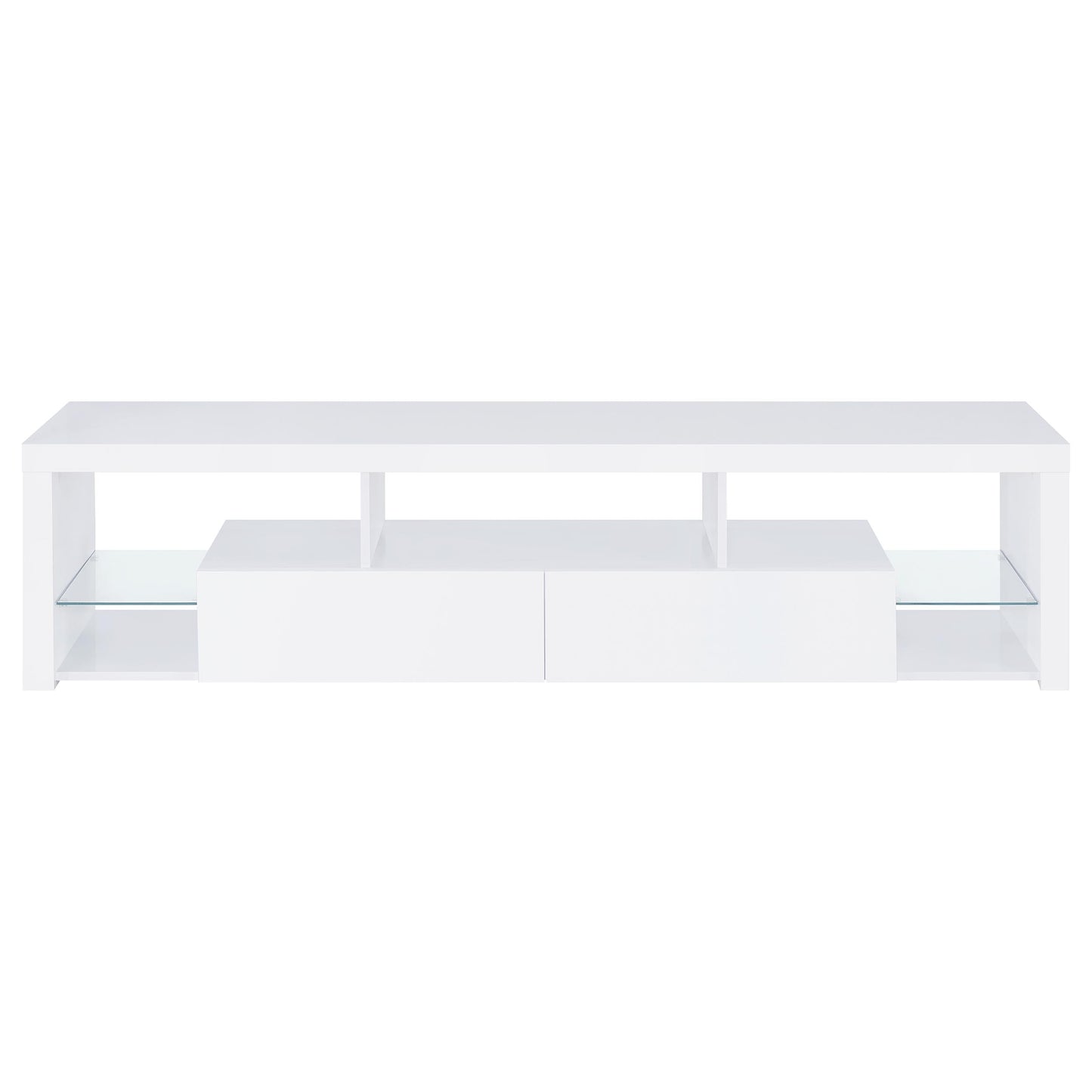 Jude 3-piece 71-inch TV Entertainment Center White High Gloss