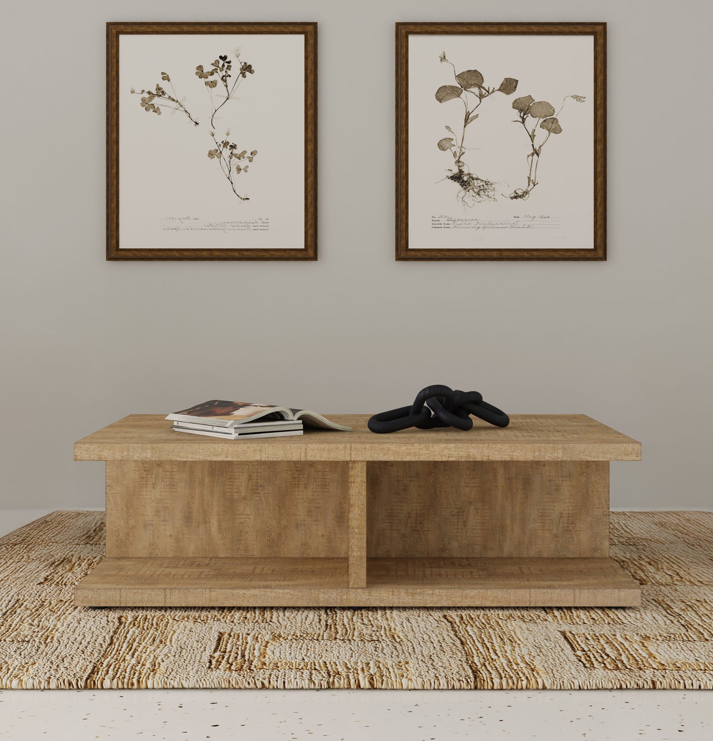 Cortona Rectangular Engineered Wood Cocktail Coffee Table Mango