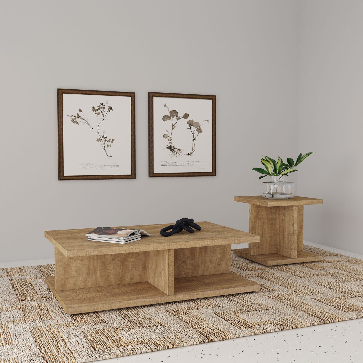 Cortona Rectangular Engineered Wood Cocktail Coffee Table Mango