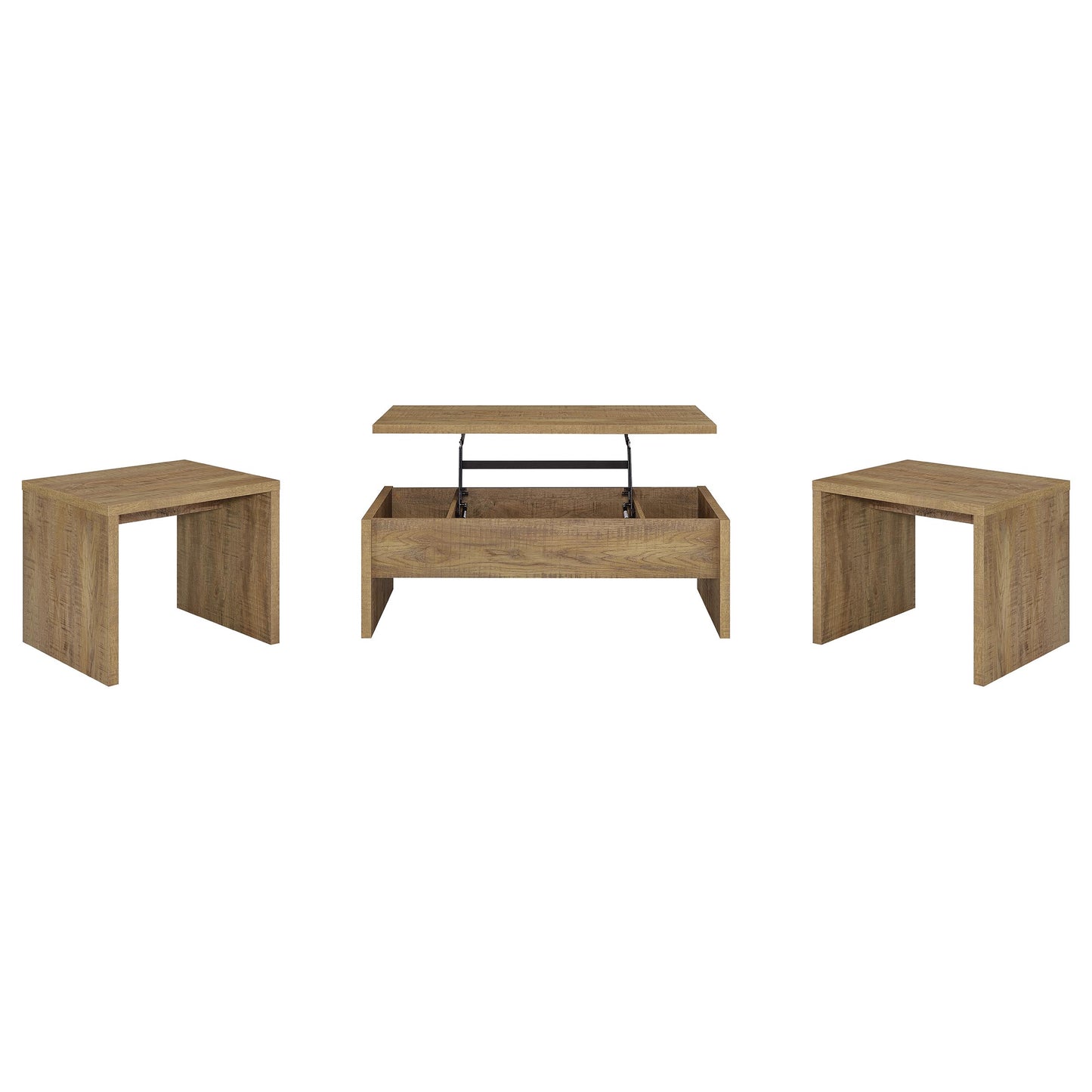 Canoga 3-piece Lift Top Cocktail Coffee Table Set Mango