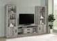 Burke 4-shelf Engineered Wood Media Tower Grey Driftwood