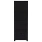 Sachin 3-shelf Engineered Wood Media Tower Black