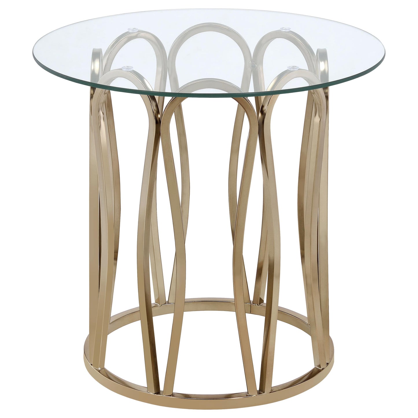 Monett 3-piece Coffee and End Table Set Chocolate Chrome