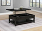 Payne 48-inch Mobile Lift Top Coffee Table Distressed Java