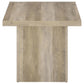 Devar 2-piece Square Coffee End Table Set Distressed Pine