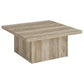 Devar 2-piece Square Coffee End Table Set Distressed Pine