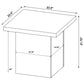 Devar 2-piece Square Coffee End Table Set Distressed Pine