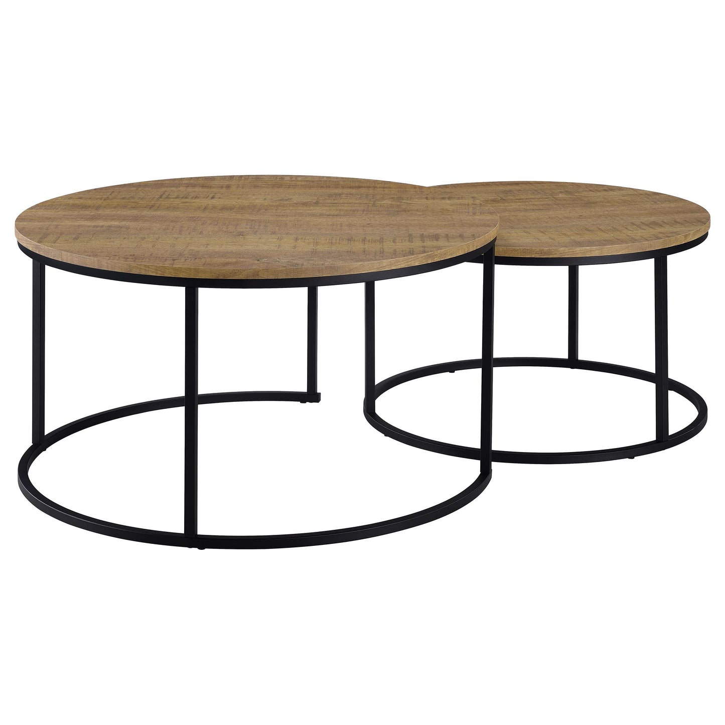 Lainey 2-piece Round Nesting Coffee Table Mango