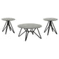 Hadi 3-piece Round SmartTop™ Coffee and End Table Set Cement