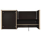 Halston 47-inch 2-drawer Office Desk with Cabinet Cappuccino