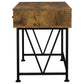 Analiese 47-inch 3-drawer Writing Desk Rustic Nutmeg