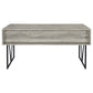 Analiese 63-inch 4-drawer Writing Desk Grey Driftwood