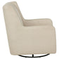 Serra Full-Circle Swivel Glider Chair with Shelter Arms Sandy Beige