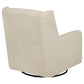 Serra Full-Circle Swivel Glider Chair with Shelter Arms Sandy Beige