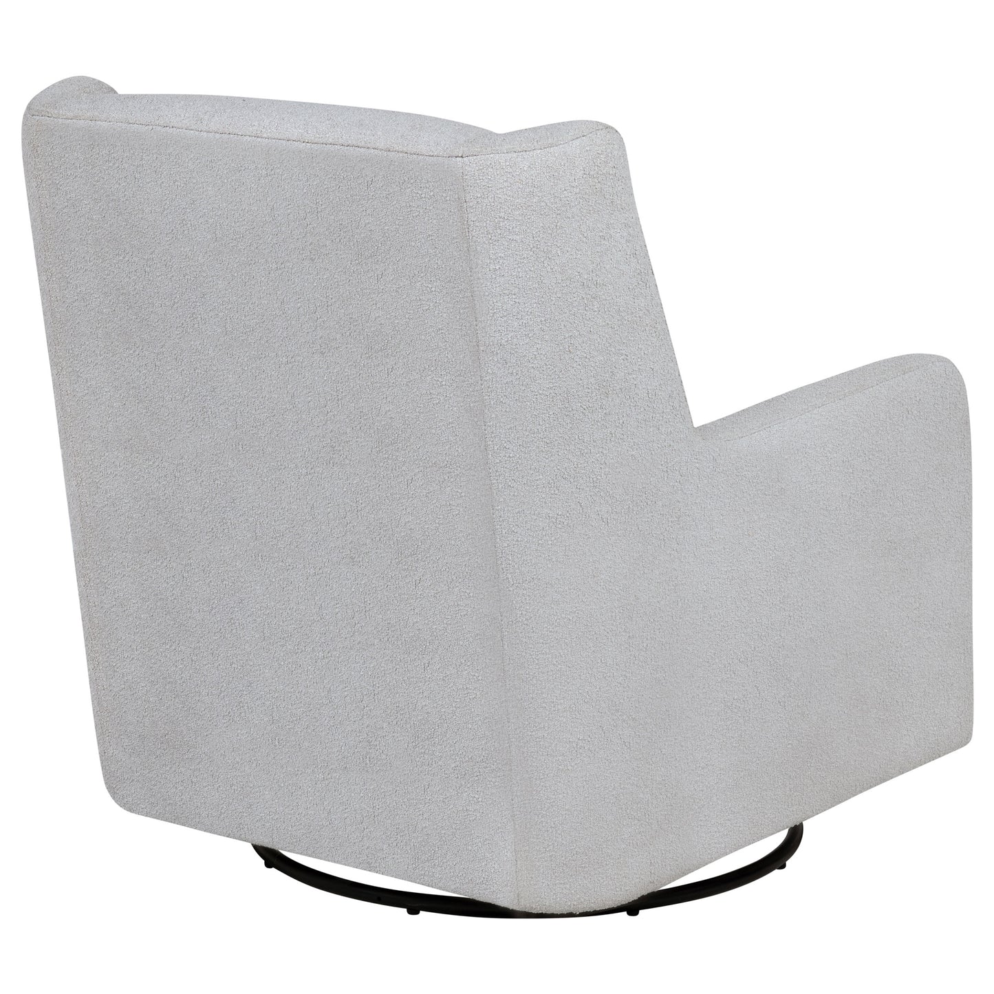 Serra Full-Circle Swivel Glider Chair with Shelter Arms Dove Grey