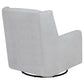 Serra Full-Circle Swivel Glider Chair with Shelter Arms Dove Grey