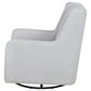 Serra Full-Circle Swivel Glider Chair with Shelter Arms Dove Grey