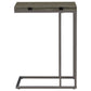 Pedro Expandable C-Shaped Sofa Side Table Weathered Grey