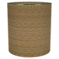 Halden Round Woven Seagrass Accent Side Table Light Brown