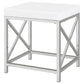 Eliza Vanity Set with Lighting & Stool White and Chrome