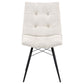 Aiken Fabric Upholstered Dining Side Chair Saddle Stone White (Set of 4)