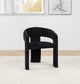 Carlow Upholstered Dining Arm Chair Black (Set of 2)