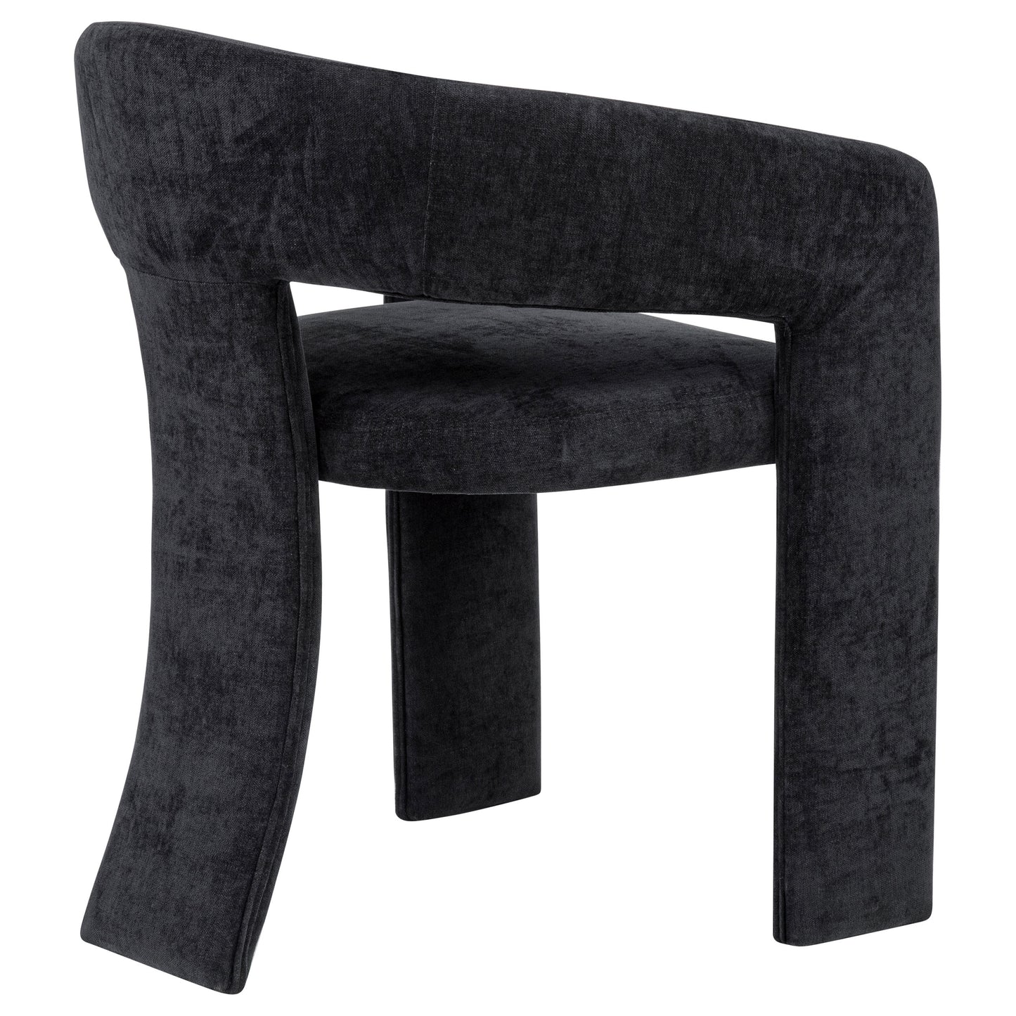 Carlow Upholstered Dining Arm Chair Black (Set of 2)