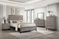 Valen Wood Full Panel Bed Light Taupe