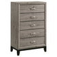Valen Five-piece Full Bedroom Set Light Taupe