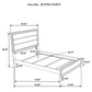 Valen Four-piece Twin Bedroom Set Light Taupe