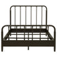 Rocco All Wood Water Pipe Open Frame Queen Bed Dark Bronze