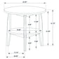 Bradley 2-Piece Round SmartTop Coffee Table Set Smokey Grey and Brown