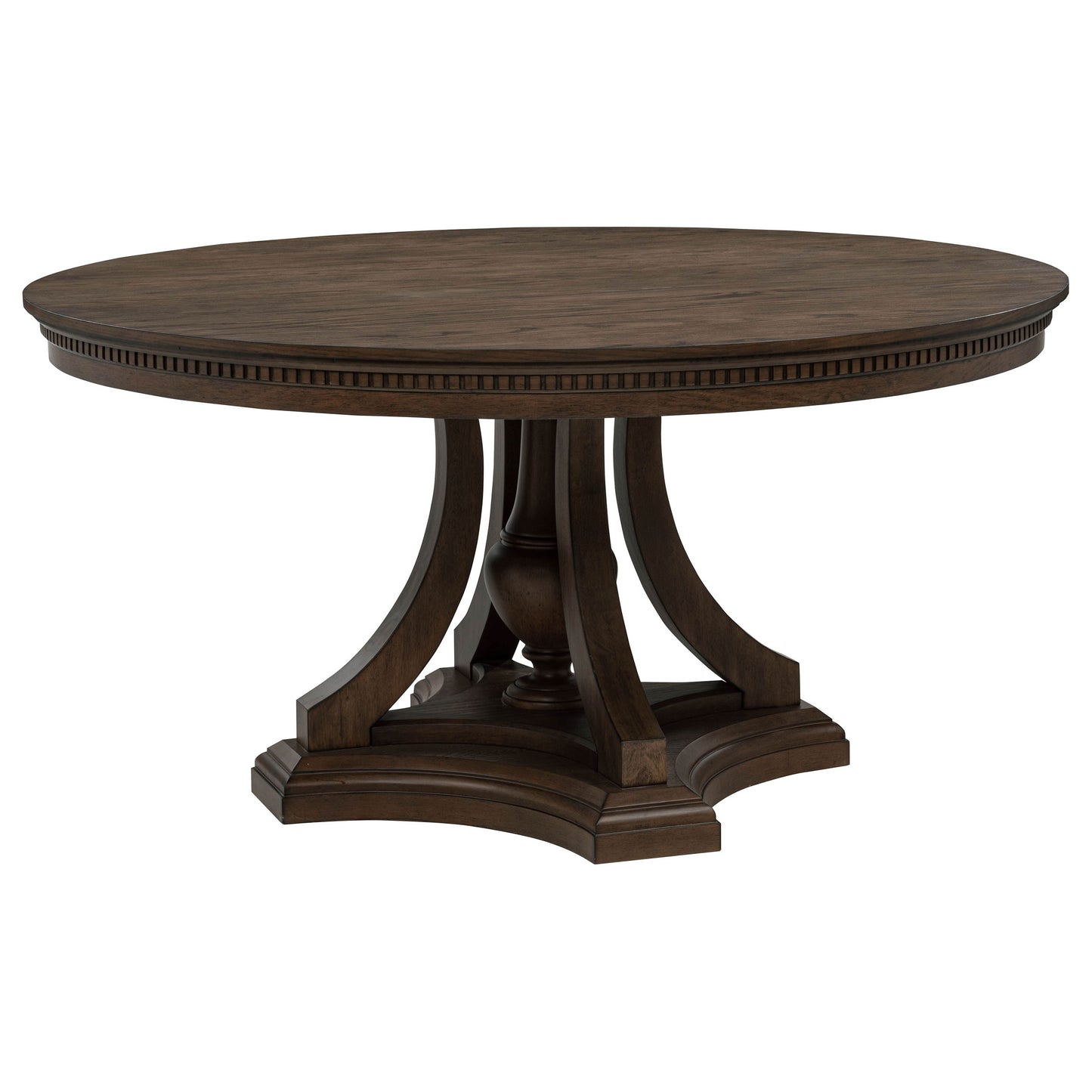 Ridgewell Round Pedestal Dining Table Dark Oak