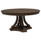 Ridgewell Round Pedestal Dining Table Dark Oak