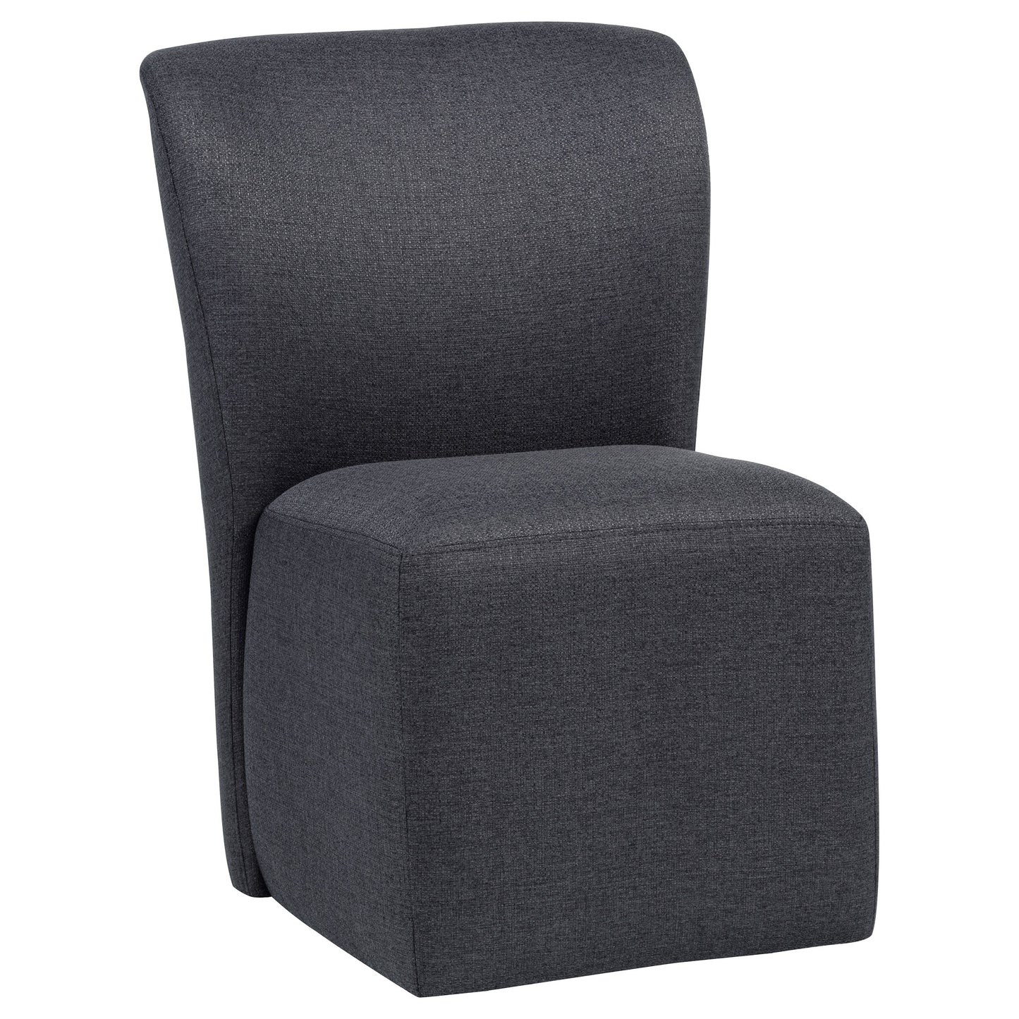 Jaelynn Upholstered Dining Side Chair Charcoal (Set of 2)