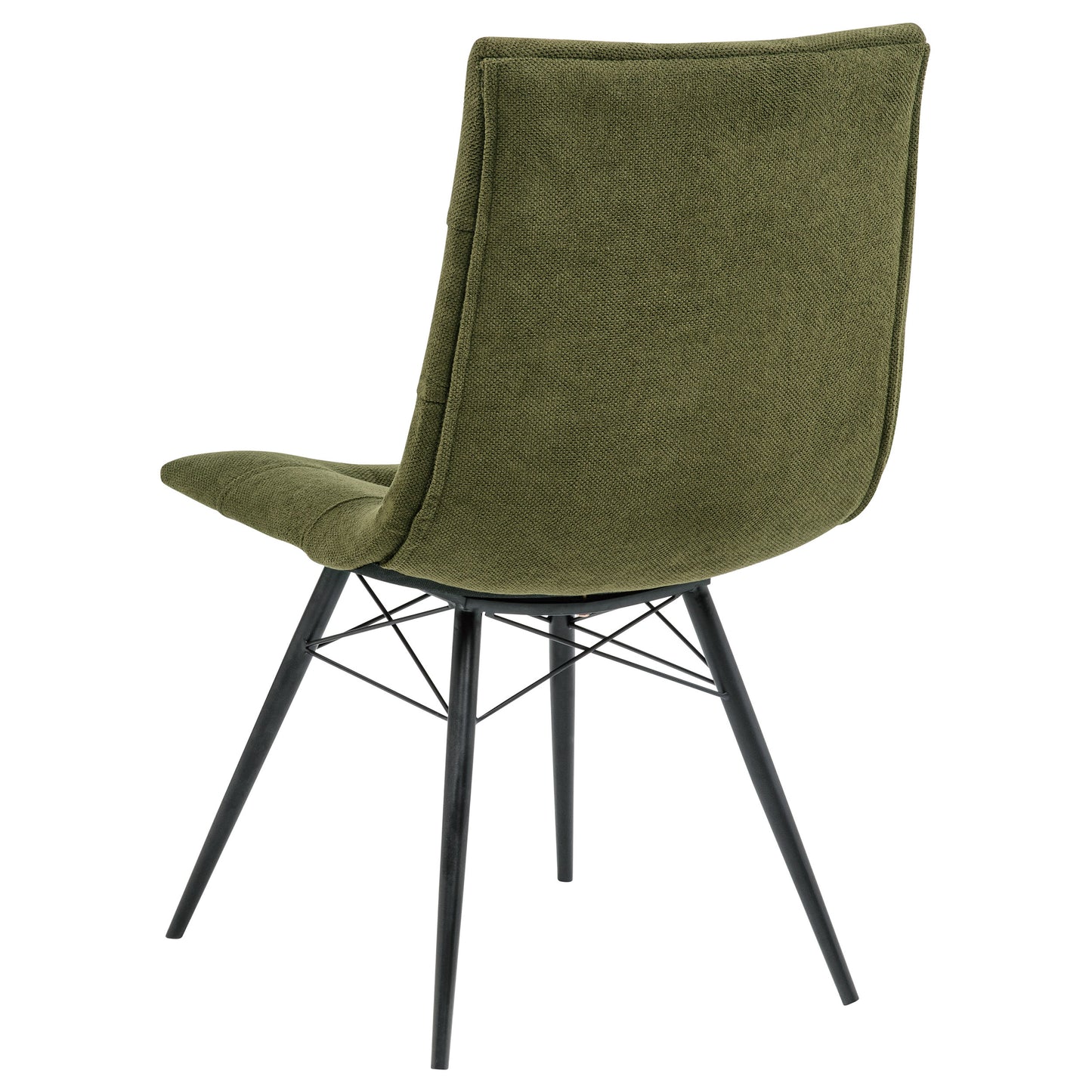 Aiken Fabric Upholstered Dining Side Chair Saddle Forest Green (Set of 4)