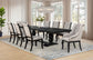 Phelps 9-piece Rectangular Dining Table Set Distressed Noir
