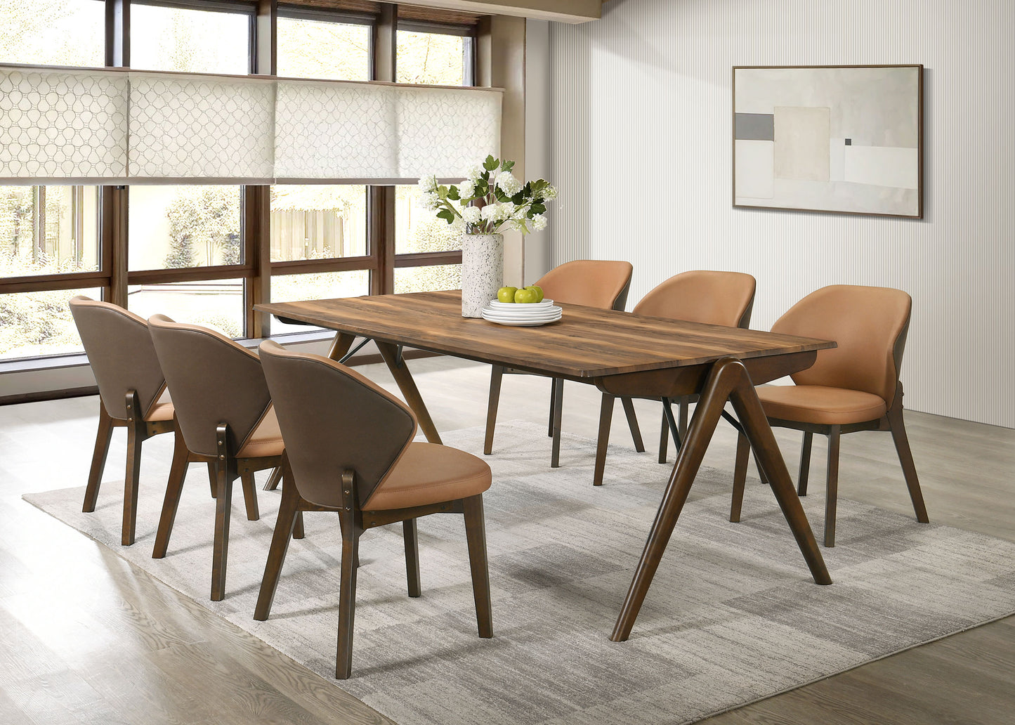 Randolph 82-inch SmartTop™ Rectangular Dining Table Sheesham and Brown