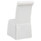 Shawna Upholstered Skirted Side Chair White (Set of 2)