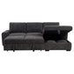 Pastrana Upholstered Sleeper Sectional Sofa RAF Chaise Grey