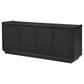 Leandro 72-inch 4-door TV Stand Media Console Burnished Black