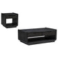 Leandro 2-piece Wood Coffee and End Table Set Burnished Black