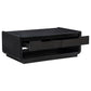 Leandro 2-piece Wood Coffee and End Table Set Burnished Black