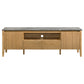 Bradley 63-inch 2-Door SmartTop™ TV Stand Grey and Natural