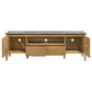 Bradley 63-inch 2-Door SmartTop™ TV Stand Grey and Natural